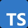 technology logo for Typescript
